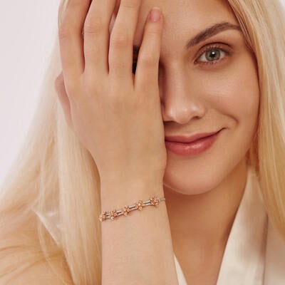 SHE·SAID·YES "You Are Apple of My Eye" Floral Bracelet