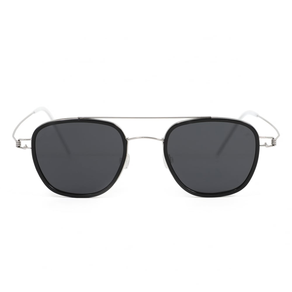 Atwood Black Aviator Sunglasses