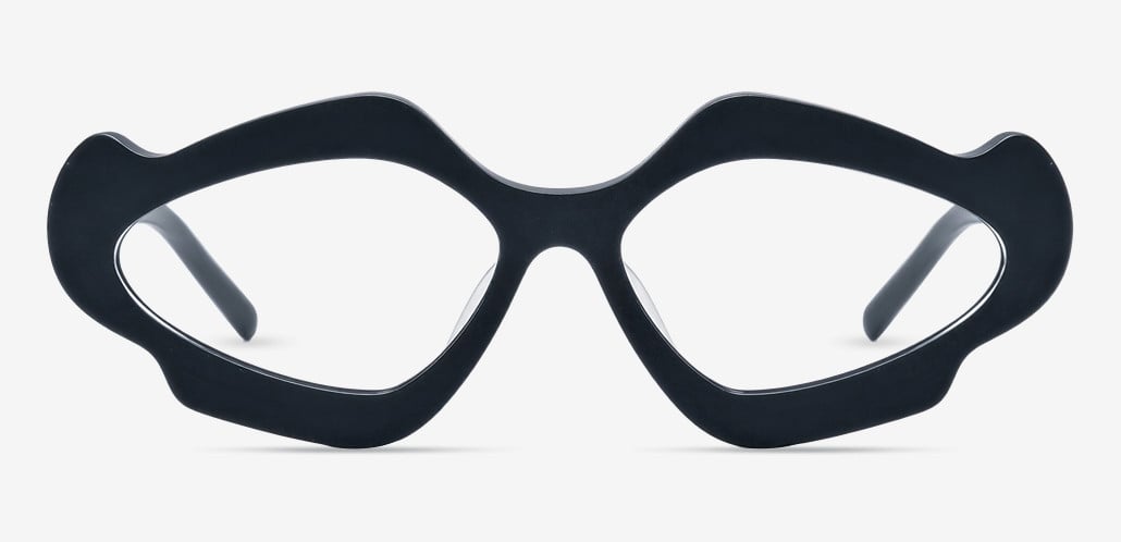Plecas Black Geometric Glasses