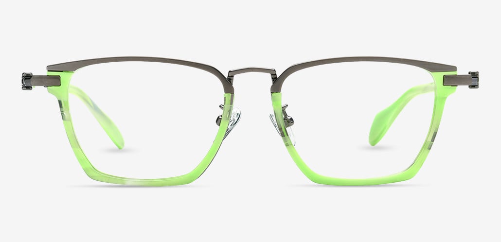 Archibald Green Rectangle Glasses