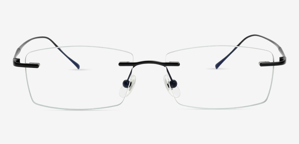 Kaitlyn Gafas Rectangulares Negras