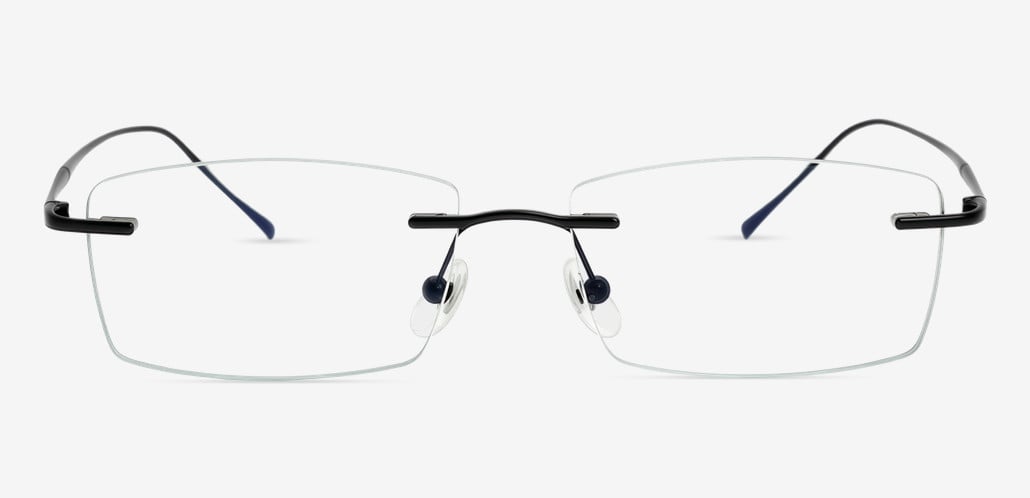 Kaitlyn Gafas Rectangulares Negras