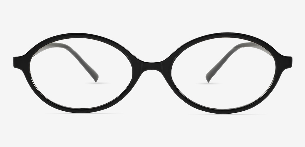 Odelia Black Oval Glasses