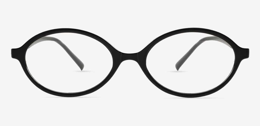 Odelia Black Oval Glasses