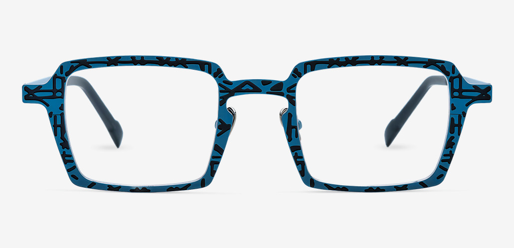 Fanny Gafas Cuadradas Azules
