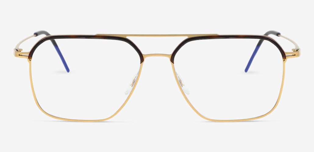 Genevieve Gold Aviator Glasses