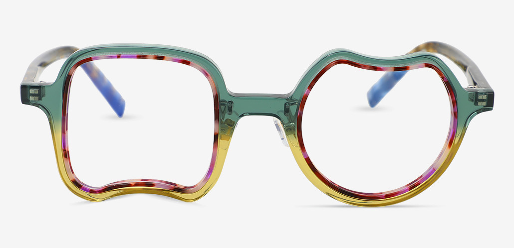 Garth Brown Square Round Glasses