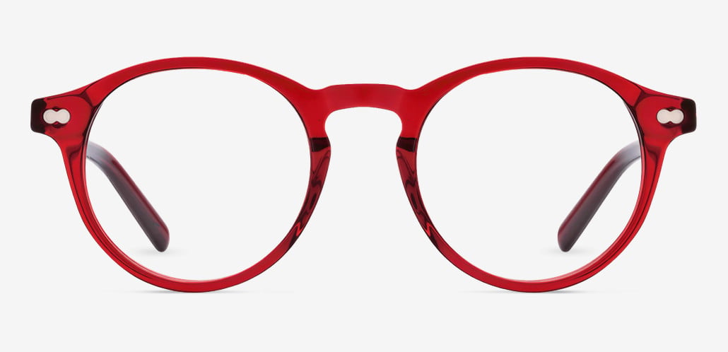Cumberland Gafas Redondas Rojas