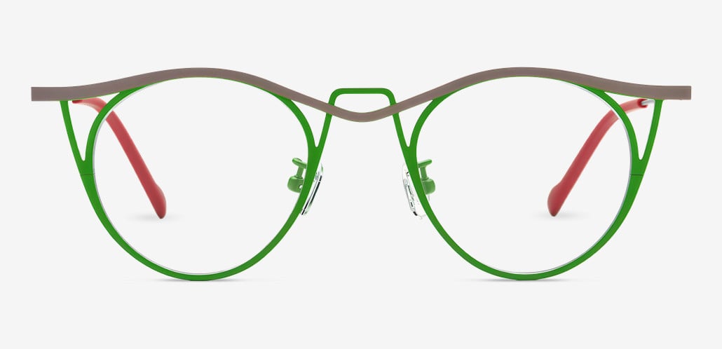 Felton Gafas Cat Eye Verdes