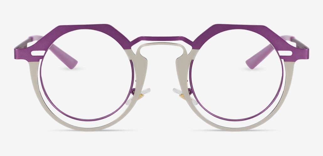 Helen Purple Round Glasses