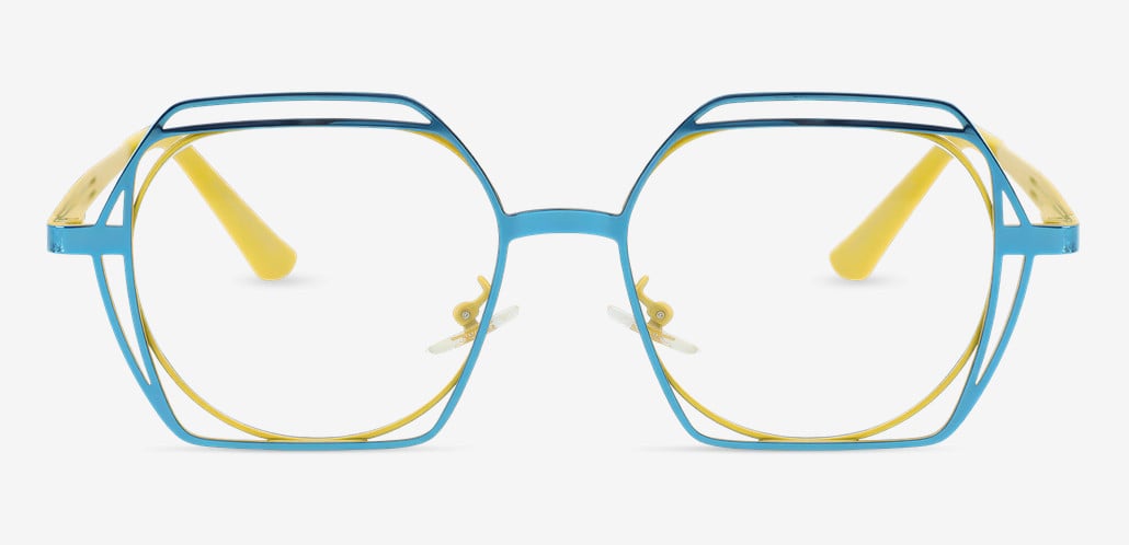 Drake Green Geometric Glasses