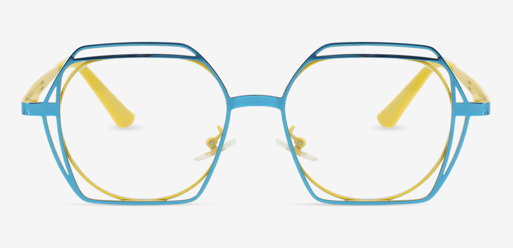 Drake Green Geometric Glasses