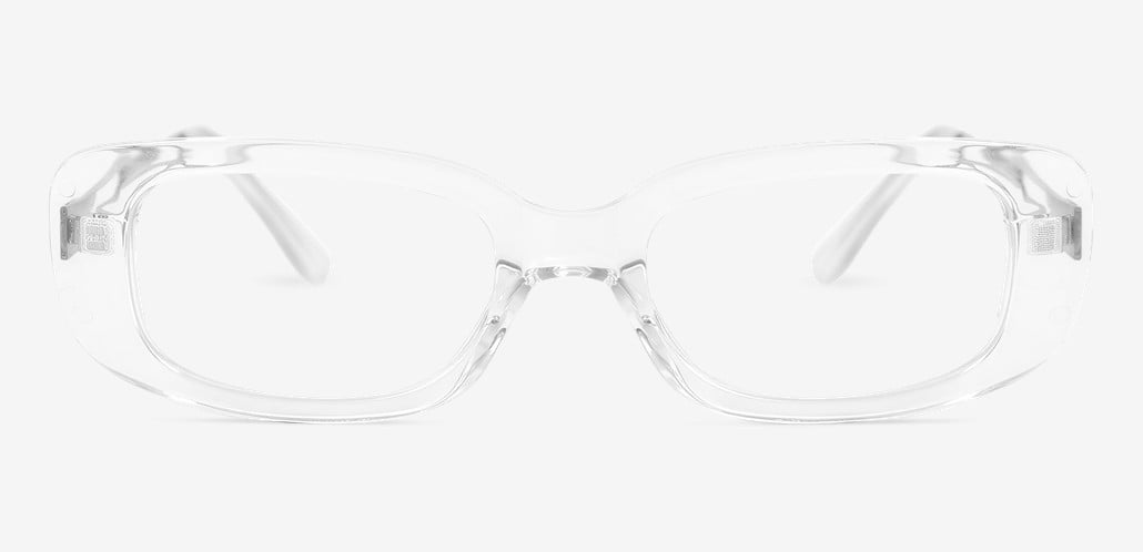 Raman Gafas Rectangulares Transparentes