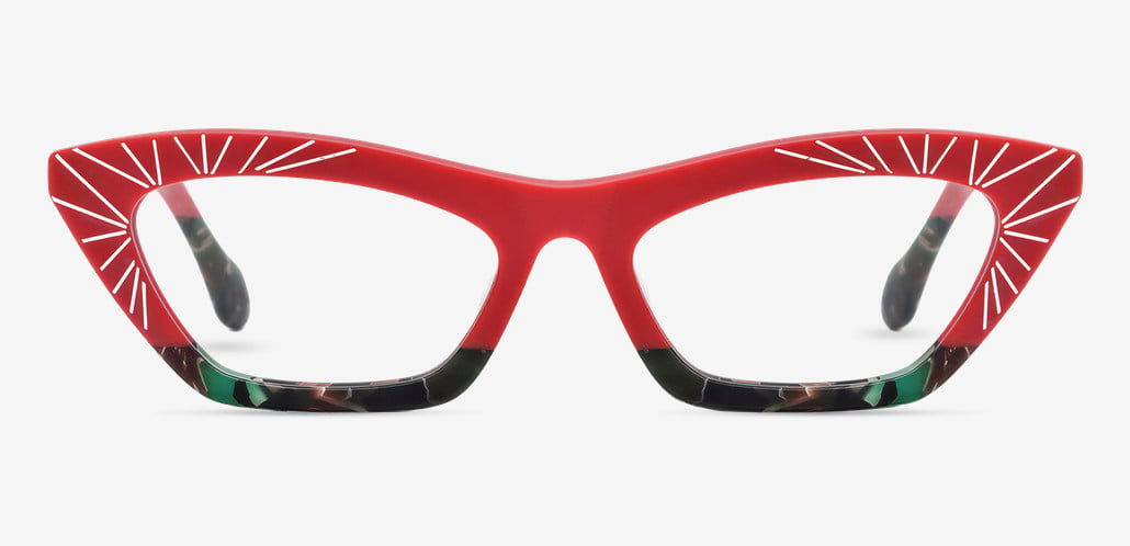 Farrah Gafas Cat Eye Rojas