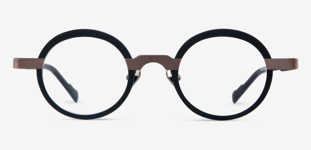 Machinist Black Round Glasses