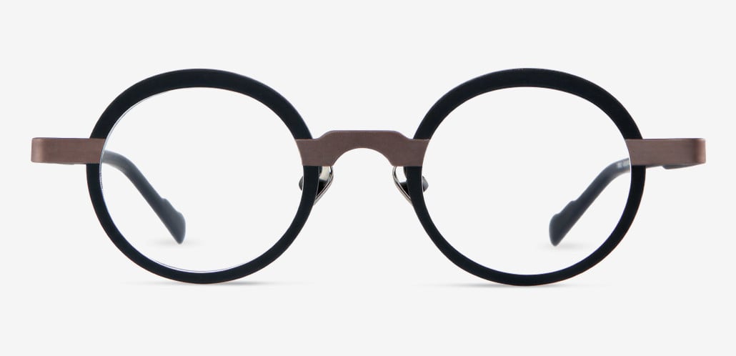 Machinist Black Round Glasses