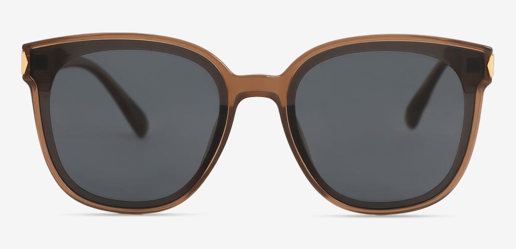 Leo Brown Square Sunglasses