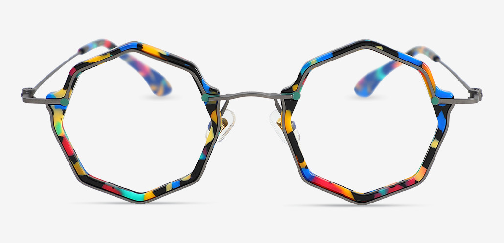 Loralie Multicolor Geometric Glasses