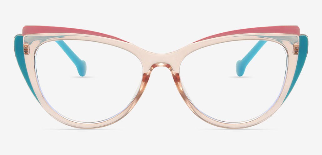 April Gafas Cat Eye Champán