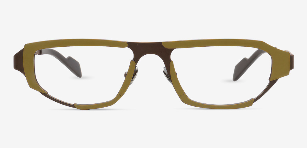 Deliaoa Yellow Rectangle Glasses