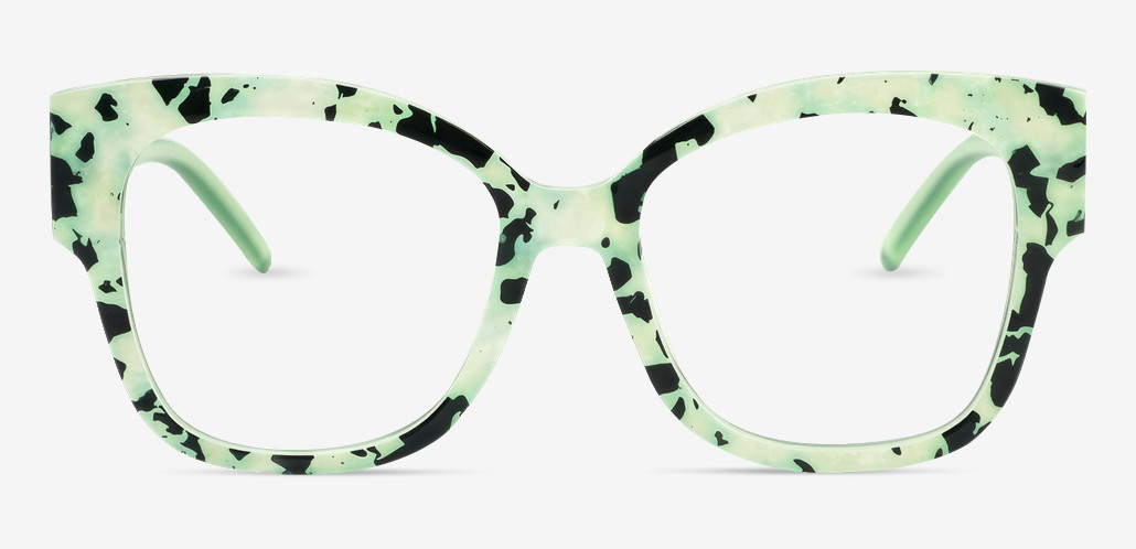 Imogene Gafas Cuadradas Verdes