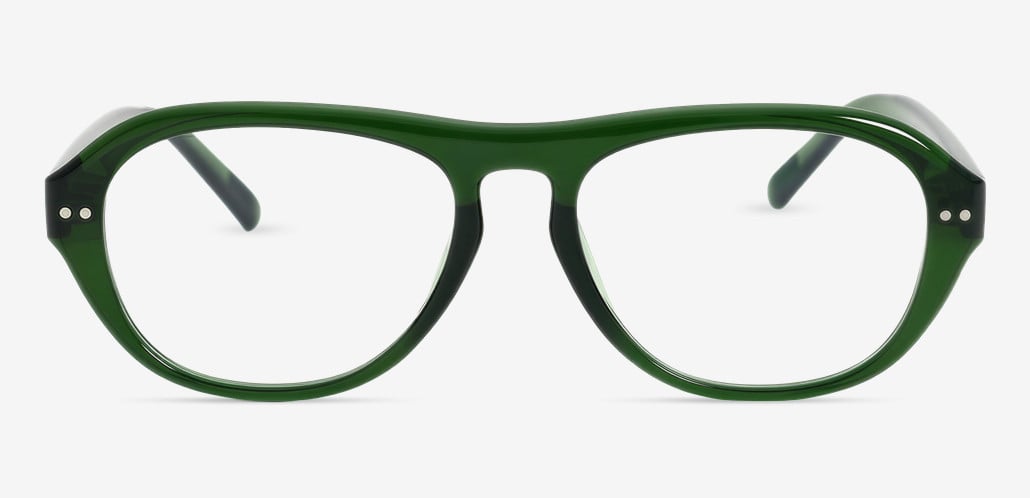 Eleanor Green Aviator Glasses