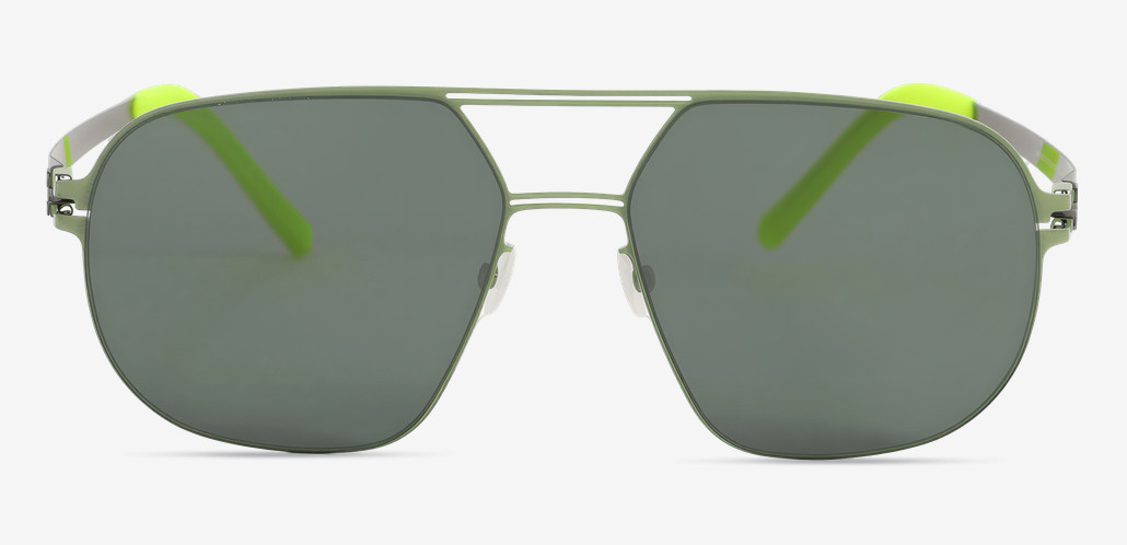 Andre Green Aviator Sunglasses