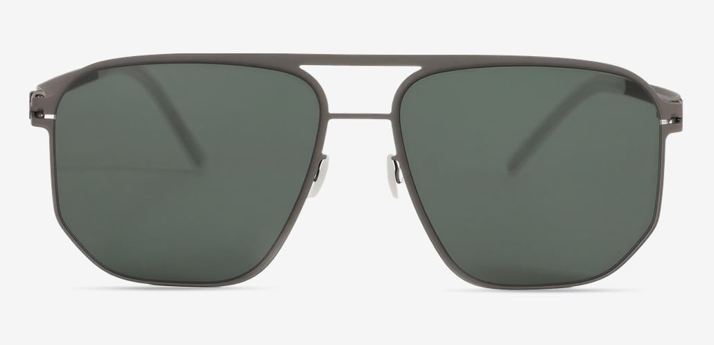 Sylvia Gray Aviator Sunglasses