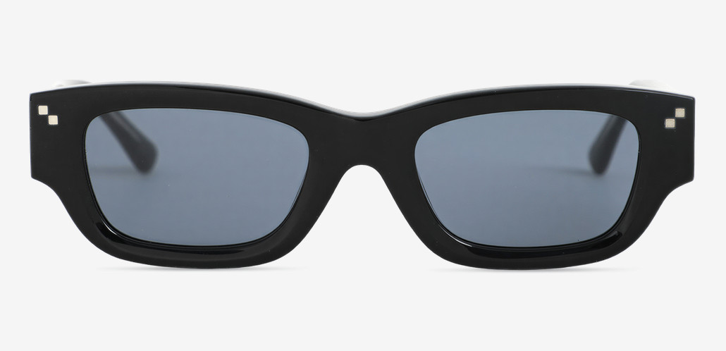 Aurora Gafas de sol Rectangulares Negras