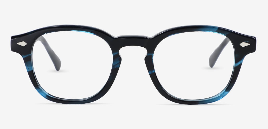 Erskine Blue Square Glasses