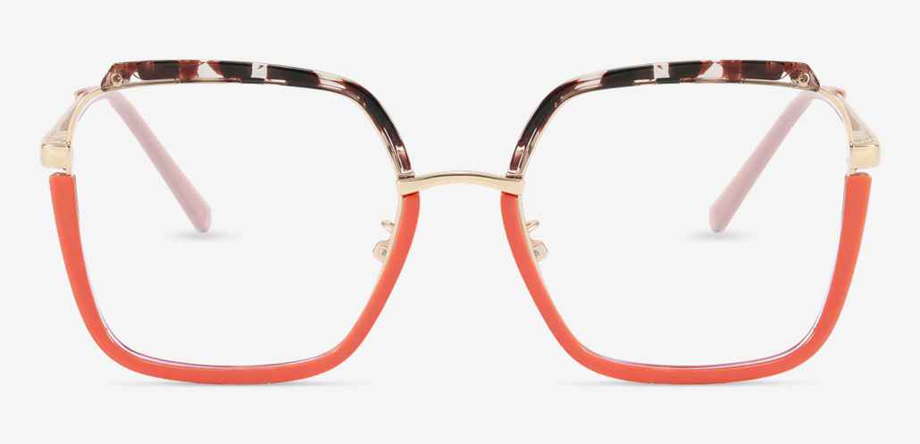 Lizzie Gafas Cuadradas Naranjas