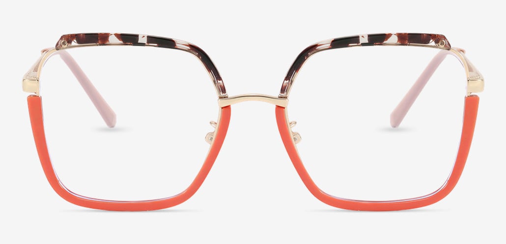 Lizzie Gafas Cuadradas Naranjas