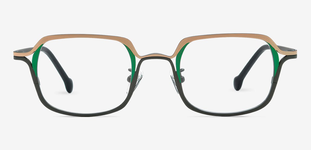 Geordiee Gray Square Glasses