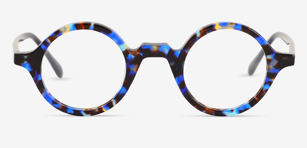 Rosalie Blue Round Glasses