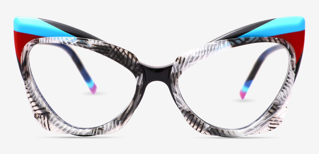 Jessic Gafas Cat Eye Grises