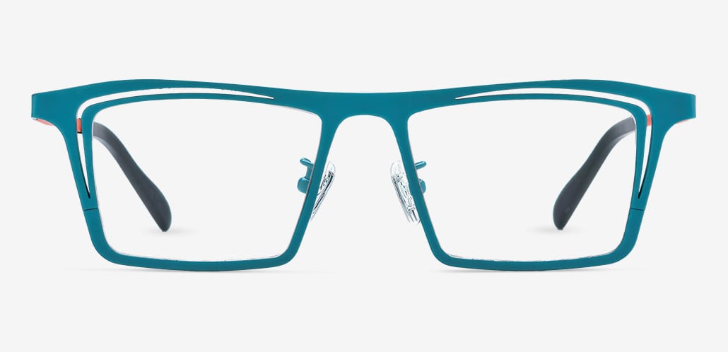 Marina Blue Rectangle Glasses