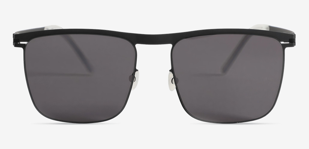 Beacher Black Aviator Sunglasses