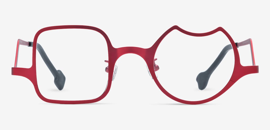 Randy Red Square Glasses