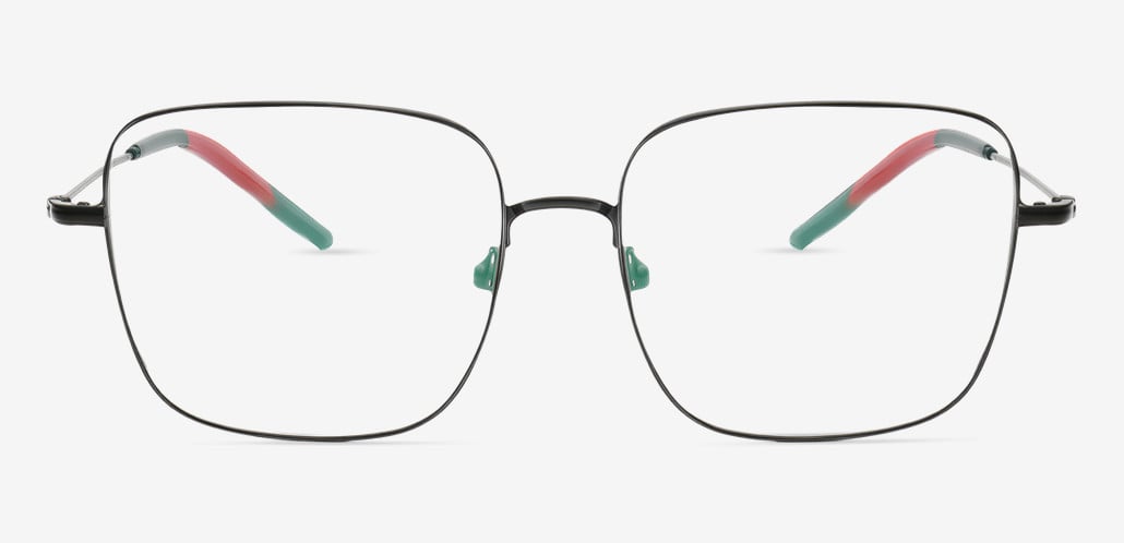 Ericee Black Square Glasses