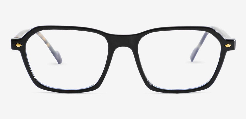 Gresham Gafas Rectangulares Negras