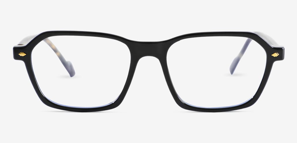 Gresham Gafas Rectangulares Negras