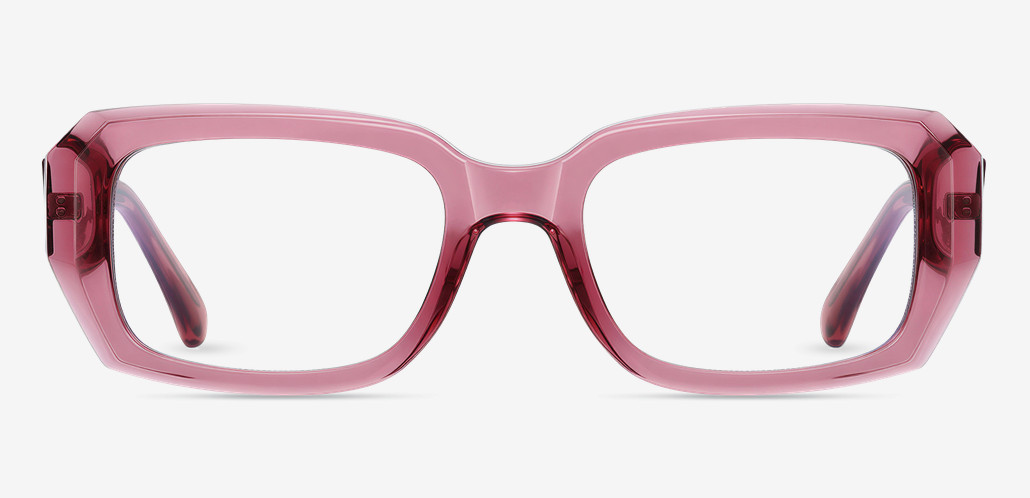 Carliy Pink Rectangle Glasses
