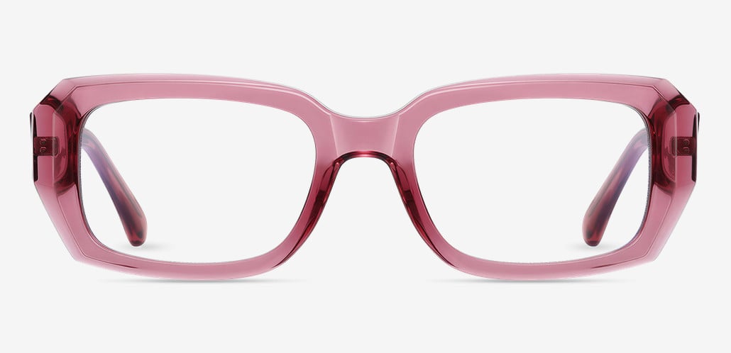 Carliy Pink Rectangle Glasses