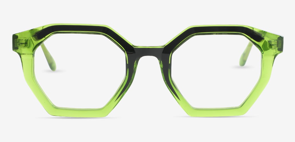 Edmond Green Geometric Glasses