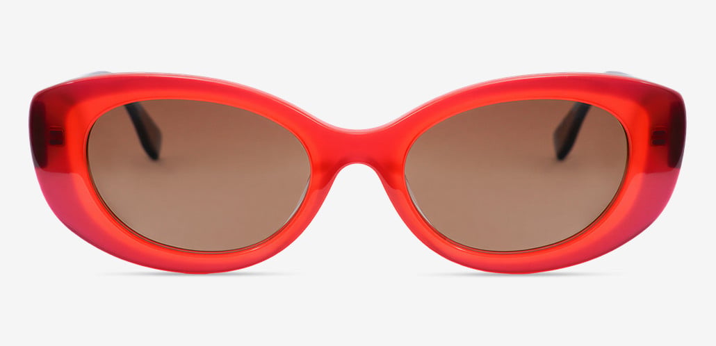 Luna Occhiali da sole Cat Eye Rossi