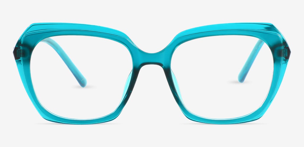 Alberta Occhiali Geometrici Verdi