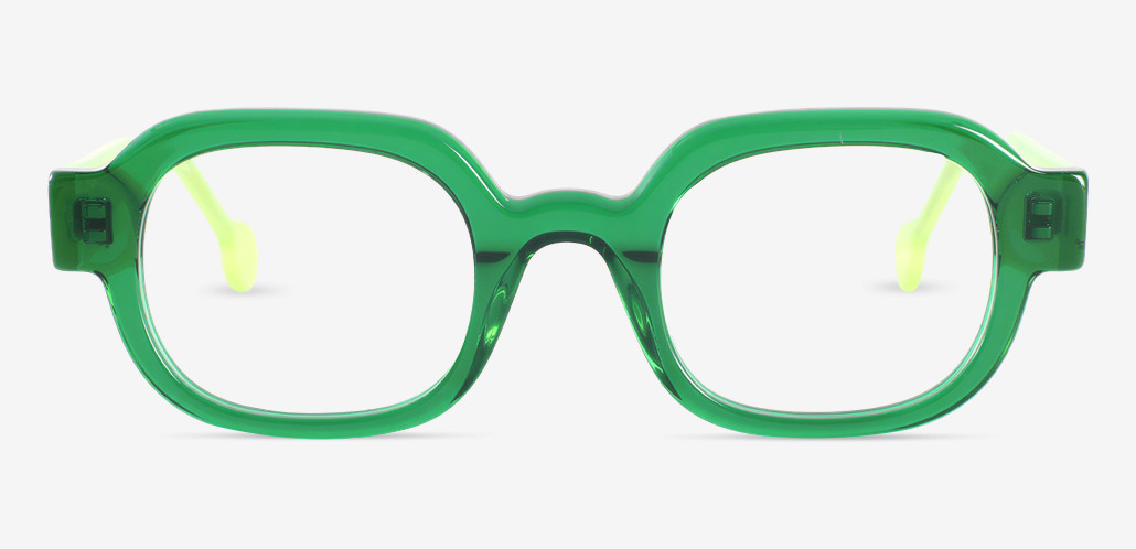 Nell Gafas Cuadradas Verdes
