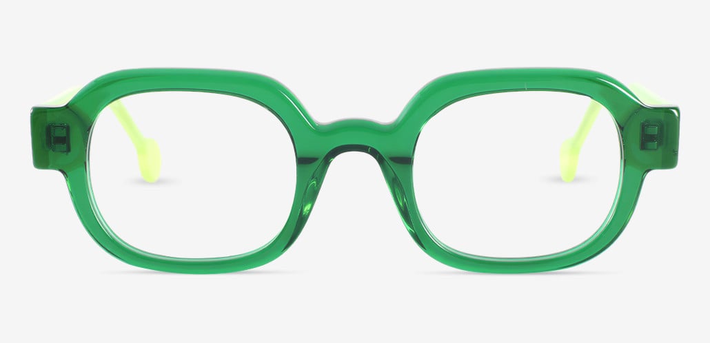 Nell Gafas Cuadradas Verdes
