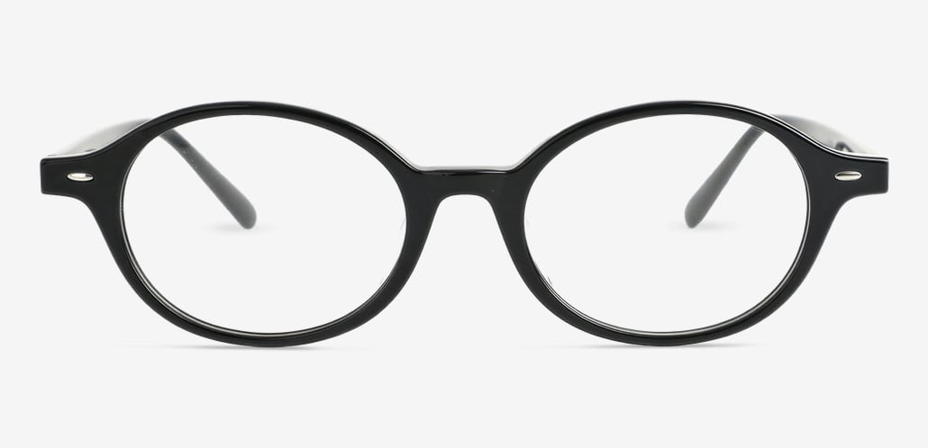 Dick Black Oval Glasses