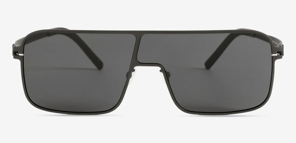 Clement  Black Aviator Sunglasses